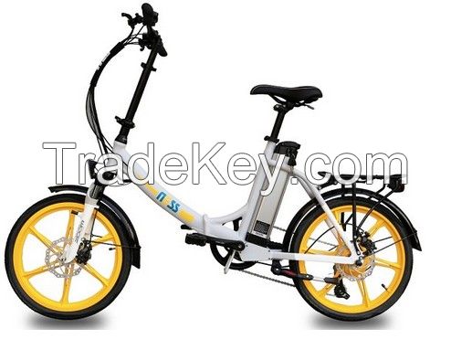 Electric Folding Bike - WHITE