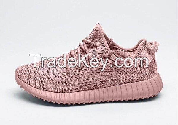 Free Shipping Wholesale Kanye West Yeezy 350 Boost Pirate Pink ROSE UPGRADED FINAL Women's ports Running Athletic Sneakers Shoes Size 5-7.5