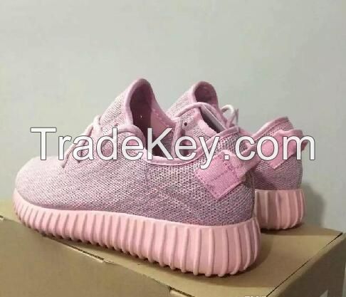 Free Shipping Wholesale Kanye West Yeezy 350 Boost Pirate Pink ROSE UPGRADED FINAL Women's ports Running Athletic Sneakers Shoes Size 5-7.5