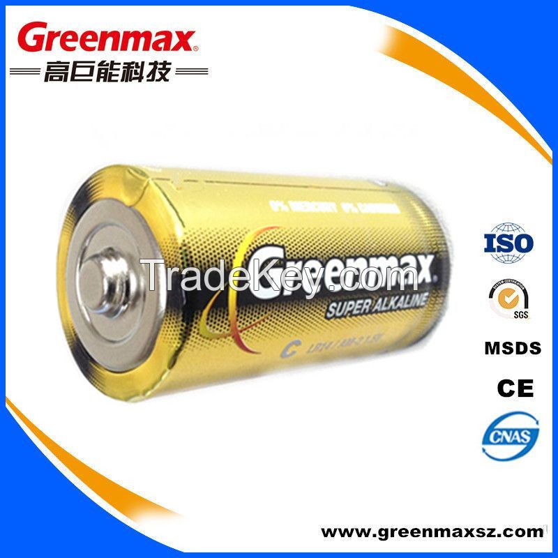 990mins C lr14 1.5v batteries with MSDS certificate