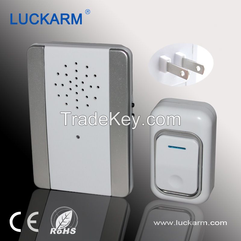 2016 New Best selling China Flat Plug wireless doorbell Home Doorbell, Door Chime AC3906
