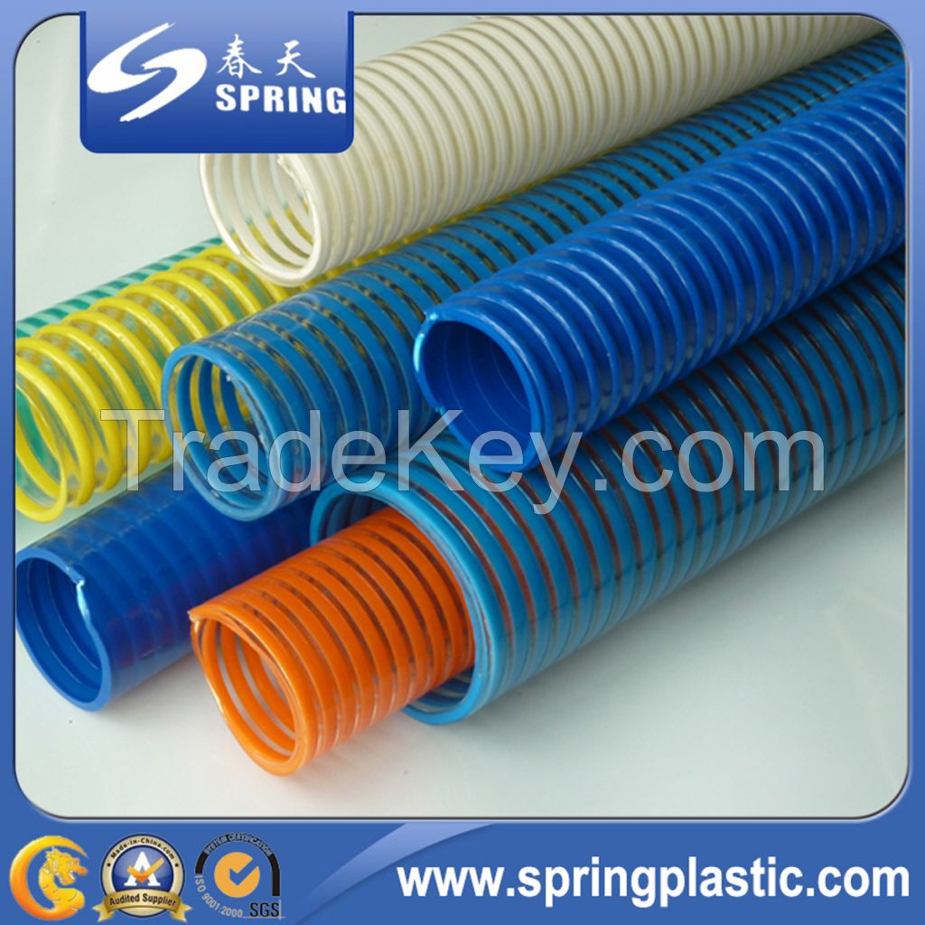 PVC Plastic Reinforced Spiral Suction Powder Water Garden Pipe Hose