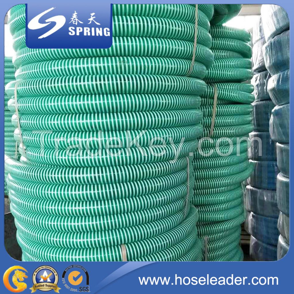 PVC Plastic Reinforced Spiral Suction Powder Water Garden Pipe Hose