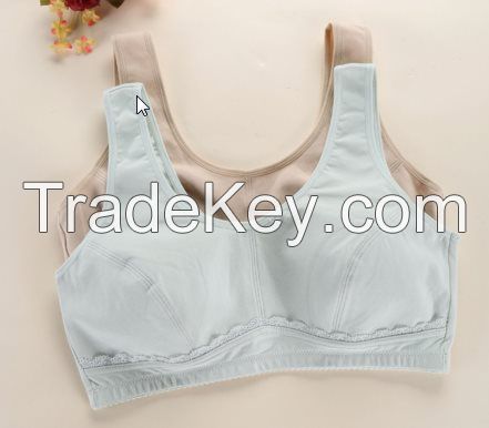 Soft wirefree cotton "c" bra for daily using,lingerie, health bras, sports vest, tank top, waistcoat