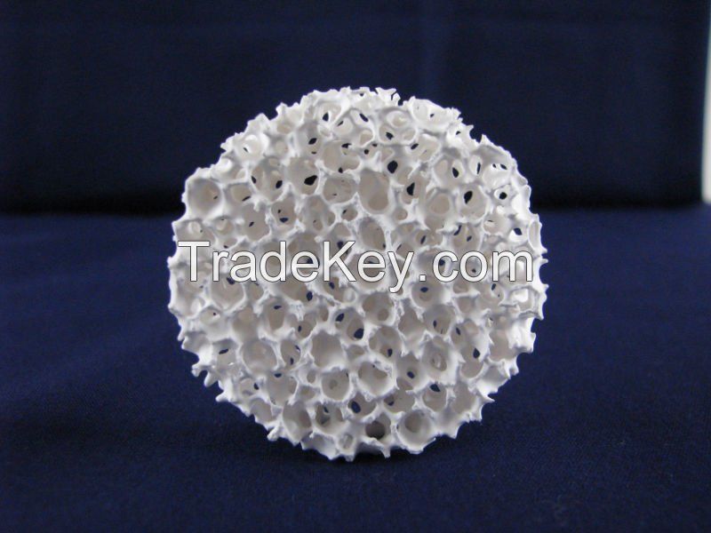 Aluminum Ceramic Foam Filter small pieces 10-60 PPI