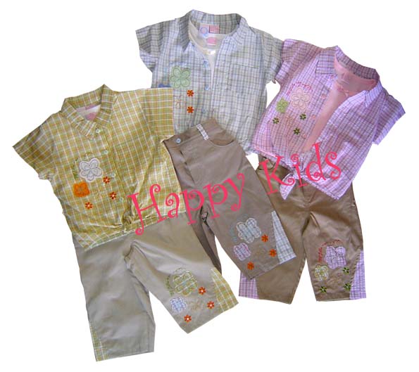 *Baby Q* 3 pieces set with flower patch