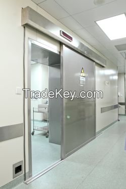 CT Room S/S 304 2mm-4mmpb Lead Lined Single Leaf Sliding Radiation Shielding Door