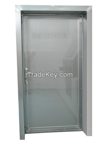 Dr Room Stainless Steel Manual Hinged Lead Lined Door with One Leaf