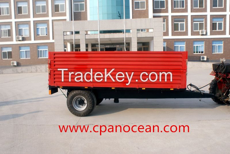 good quality 5 tons hydraulic rear dump tractor trailer with CE approval