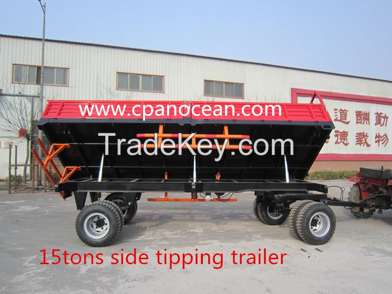 15 tons high quality agricultural  trailer for tractor