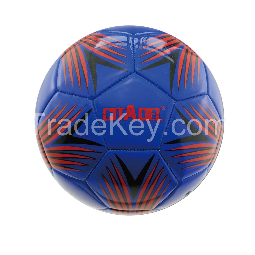 Promotional football, Standard Size, PVC Machine Stitched