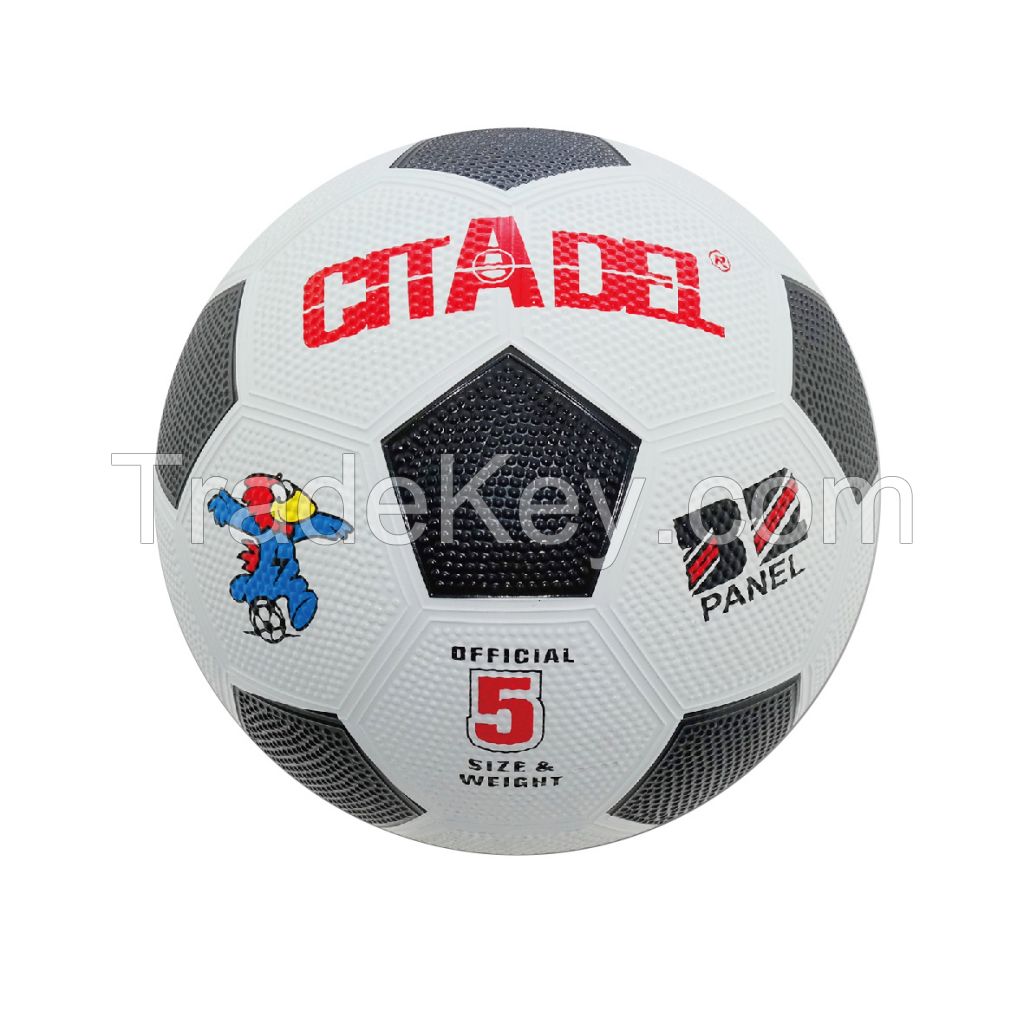 Rubber soccer ball on sale available for all sizes