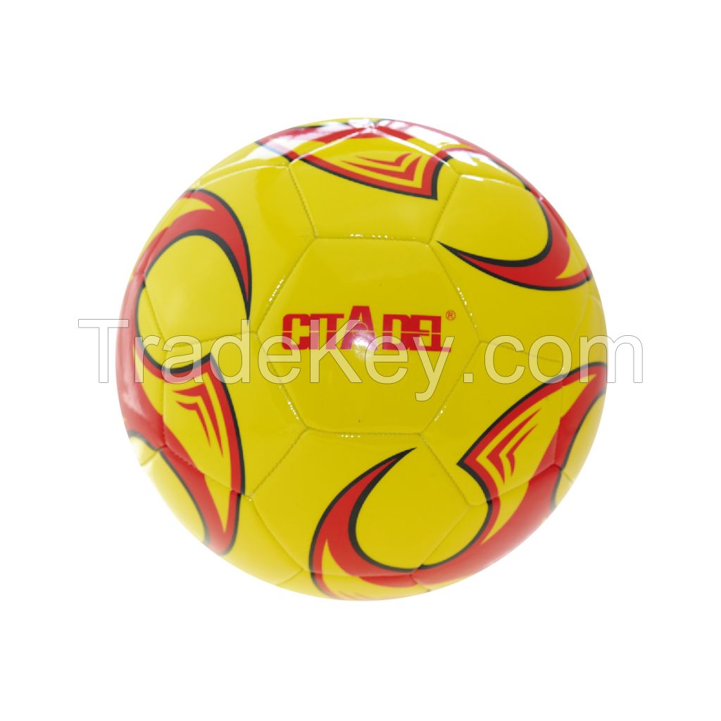 Popular PVC Promotional Soccer Ball, Customized Logo Printings are Accepted