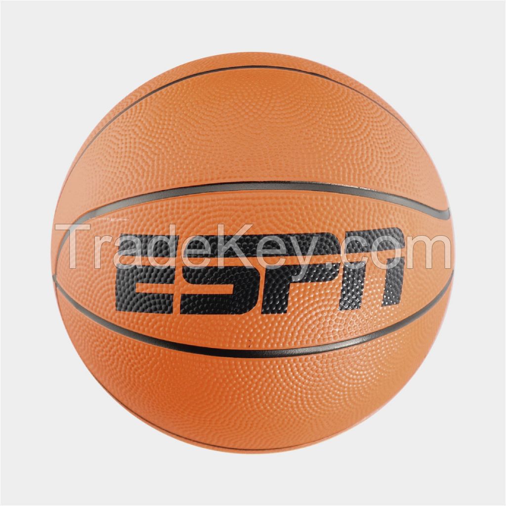 Popular rubber basketball, official size and weight for promotion