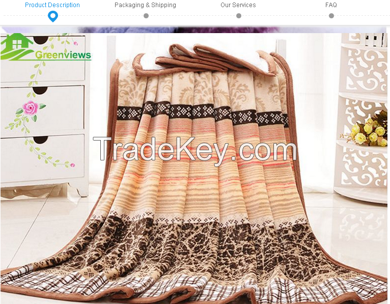 fake fur fleece blankets