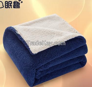 Mian Fun blanket thicker blanket double double winter blanket coral carpet blanket cashmere blanket Armchair