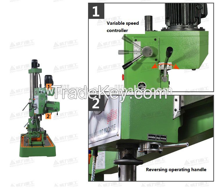 radial drilling machine ZQ3050x16