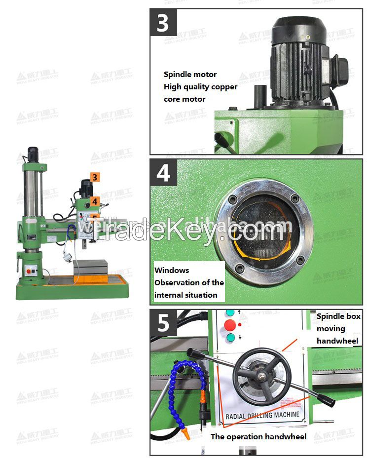 radial drilling machine ZQ3050x16