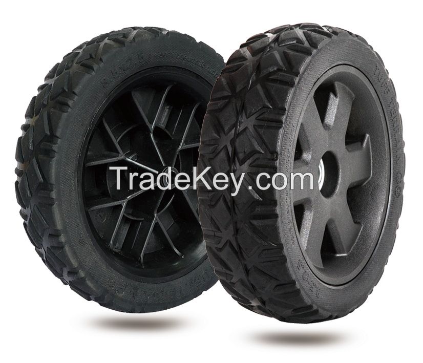 8.5 inch hollow rubber wheel