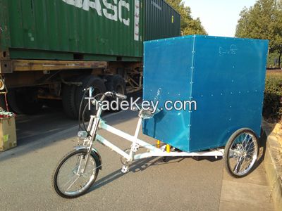 Full hard top Cargo Trike ,Pedal system
