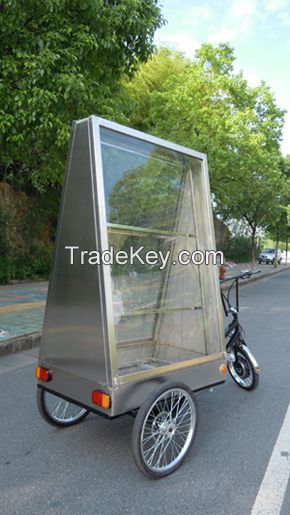 two Side Advertising Trike ,pedal system