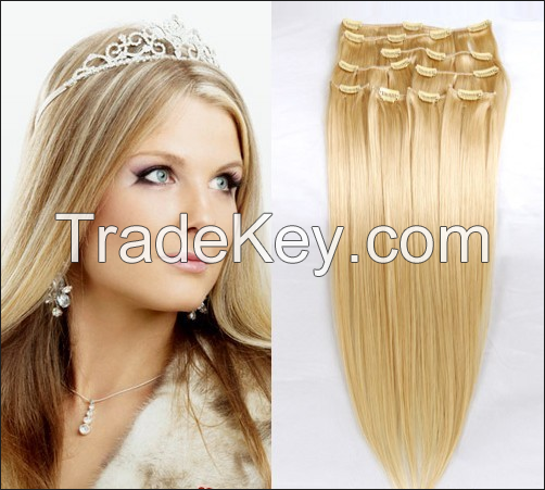 100% Human Hair Cheap Clip-in Hair Extension