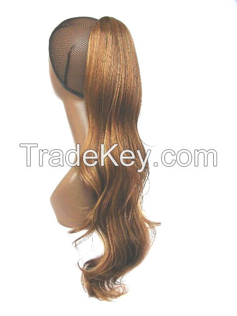 Cheap wholesale factory 100% real human hair ponytail