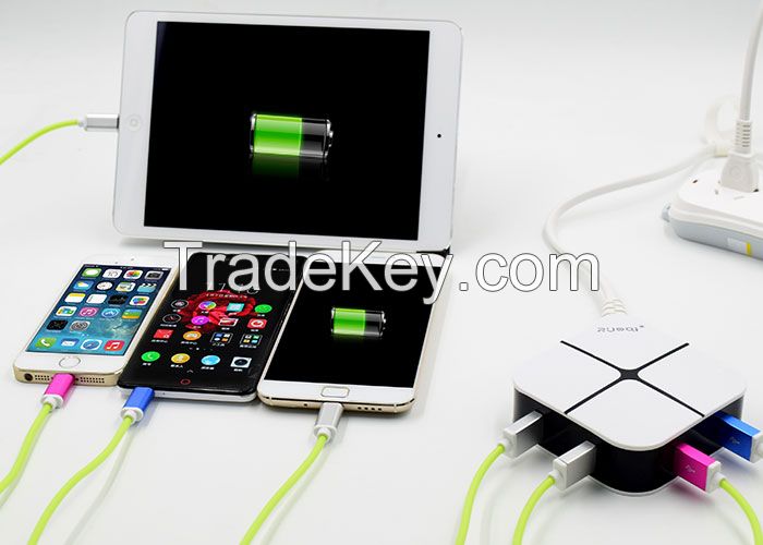 GTTC-N302 4 USB Travel charger application for car or mobile