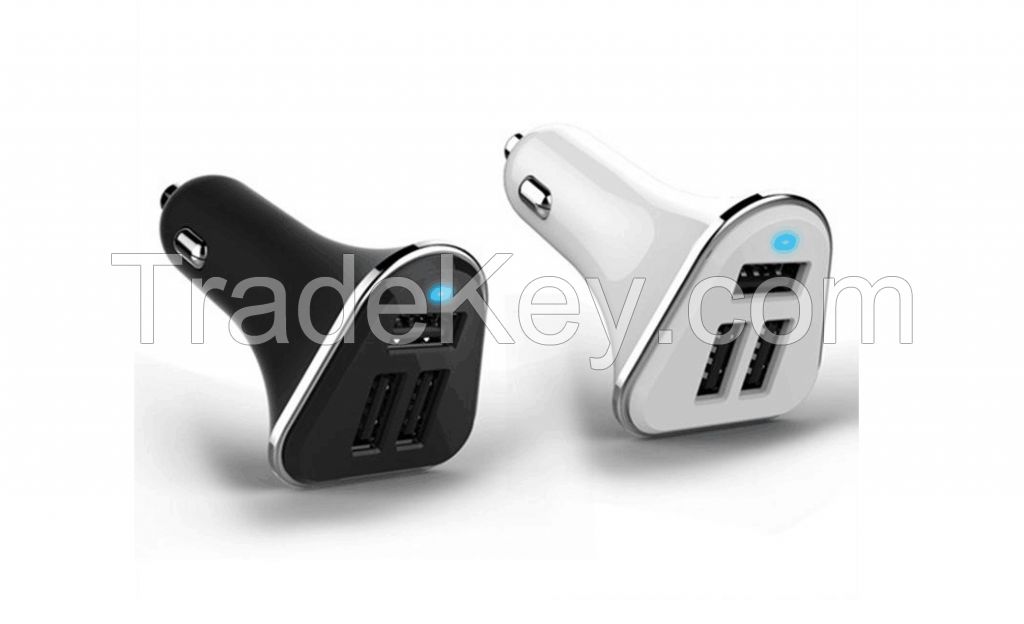 2015 new porducts private mode 3 ports USB 12v input car charger with CE ROHS FCC