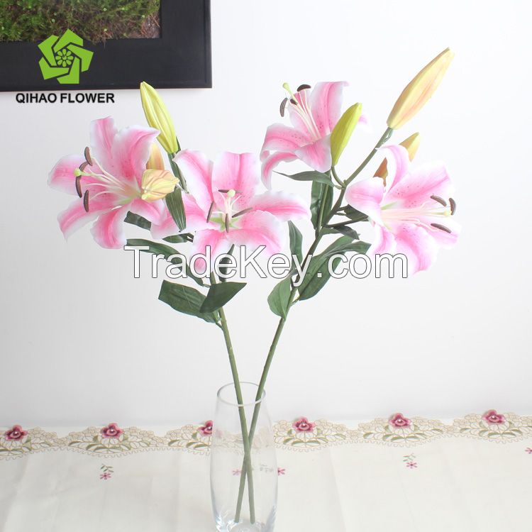 most popular real touch decoration flower artificial lily