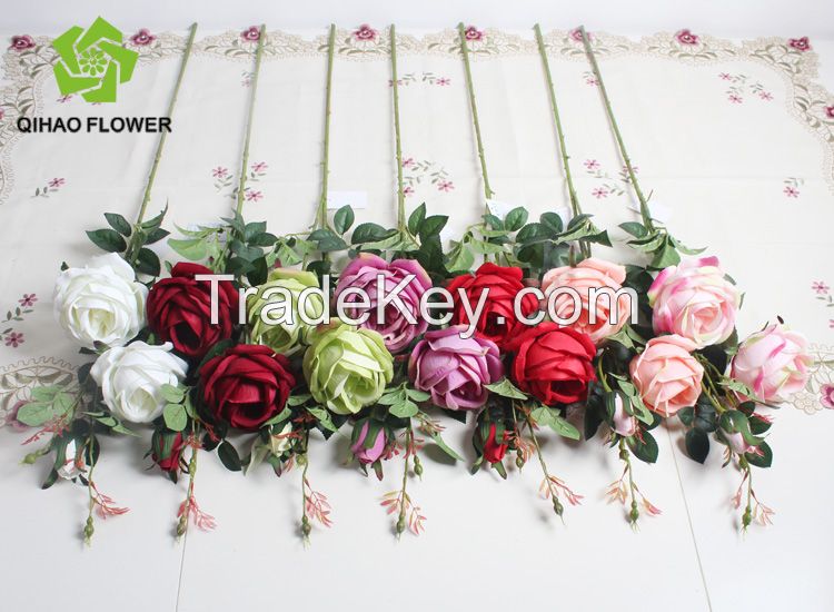 hot sale cheap price for artificial craft rose flower