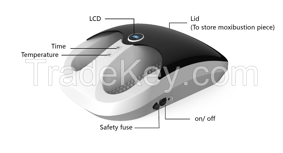 Wonderful electric foot moxibustion by infrared light 
