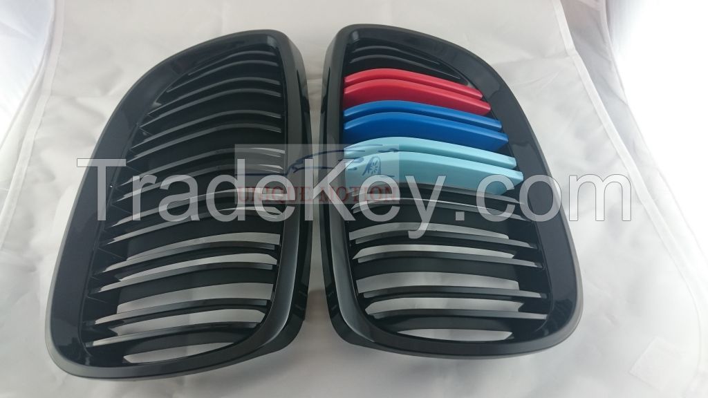 Grille for E92/E93 (F82/M4 Look) Gloss Black &amp; M Color ABS &amp; Painted '06~'10