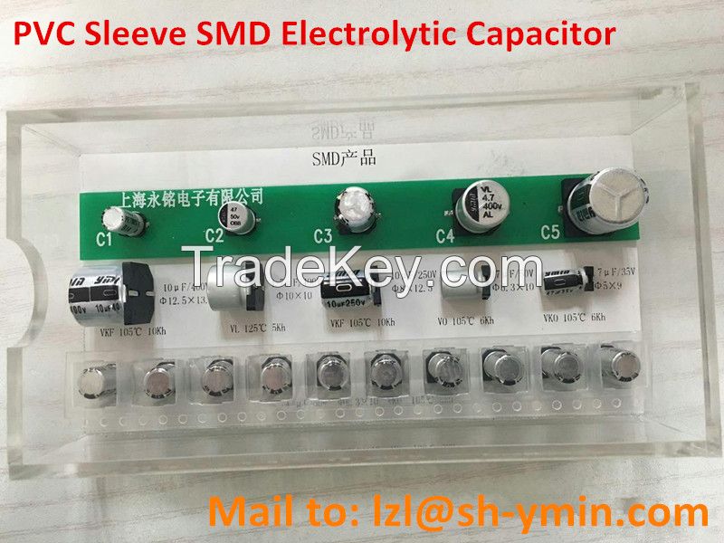 Sleeve Mounted SMD aluminum electrolytic capacitor small size