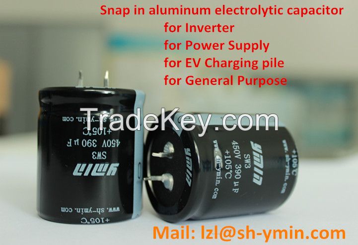 YMIN aluminum electrolytic capacitor with Snap-In type