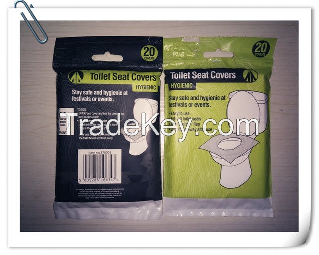 1/16 Fold Disposable Paper Toilet Seat Covers pocket pack