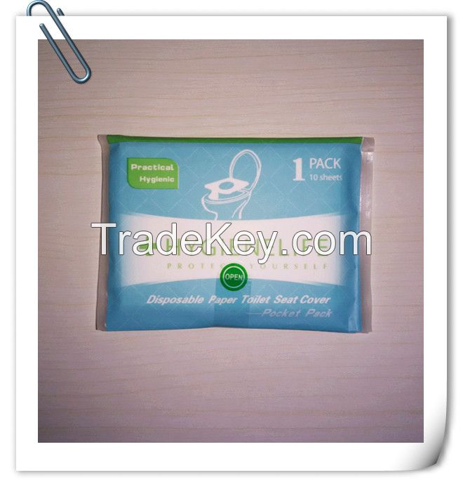 1/24 Fold Flushable Paper Toilet Seat Cover pocket pack travel pack
