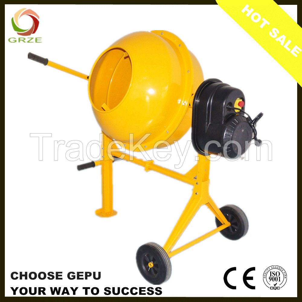 Small Portable Electric Concrete Mixer with Bar Operation For Sale