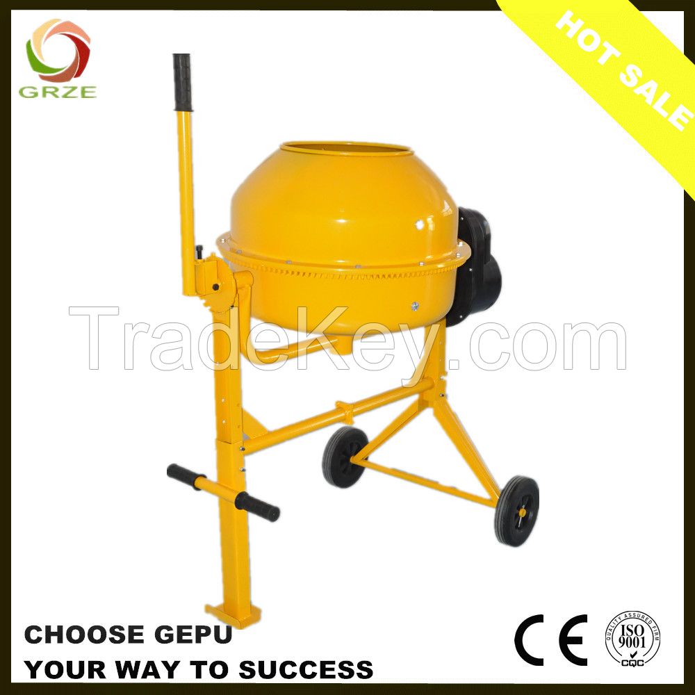 Small Portable Electric Concrete Mixer with Bar Operation For Sale