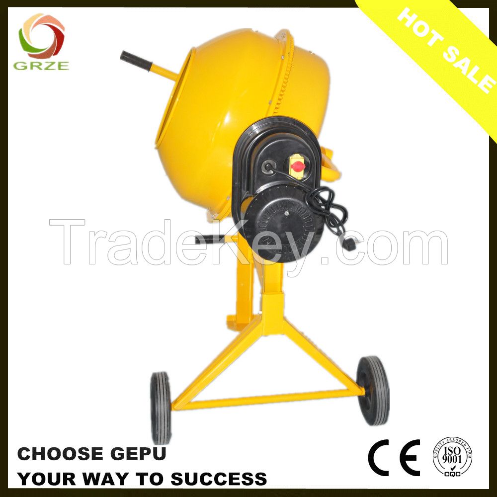 Small Portable Electric Concrete Mixer with Bar Operation For Sale