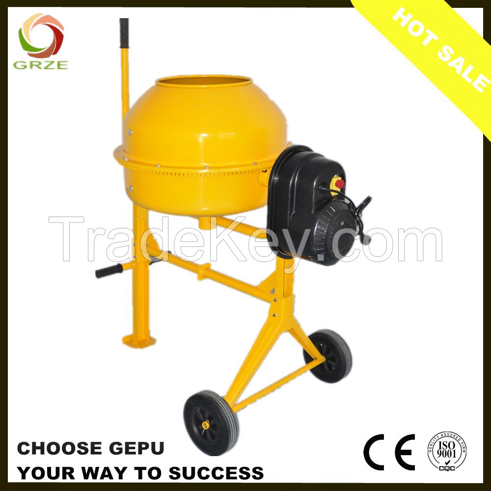 Small Portable Electric Concrete Mixer with Bar Operation For Sale