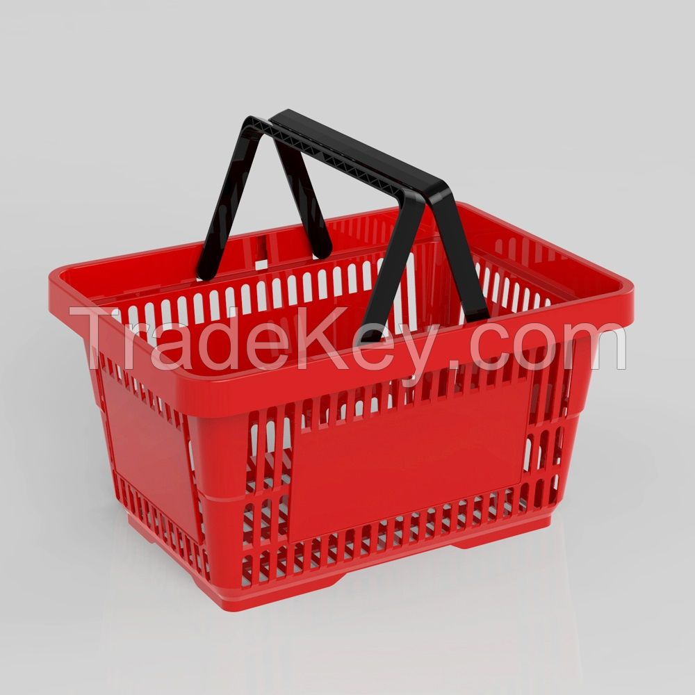 Shopping Plastic Basket With Handle