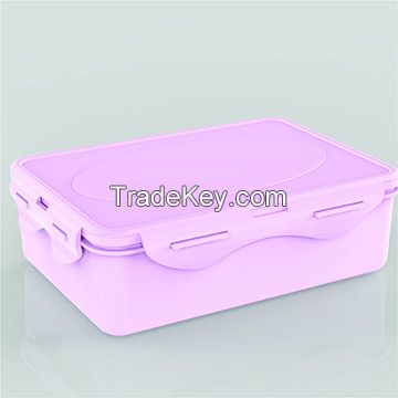 Heat resistant airtight microwave food grade plastic food container 