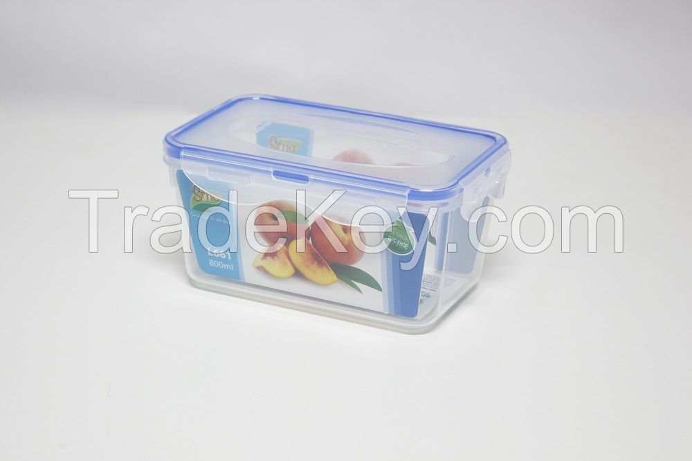 Rectangle Airtight Plastic Sealed Food Container