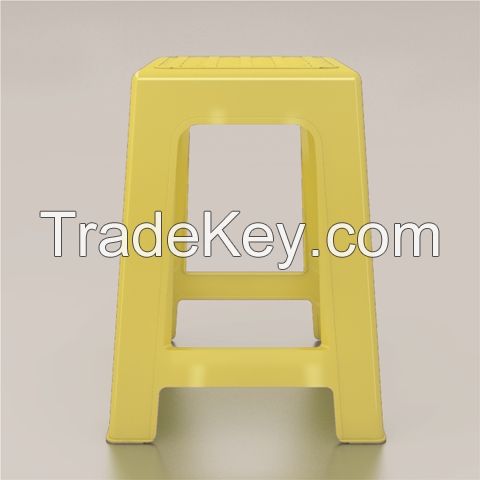 Plastic chair net high stool F175 Yellow