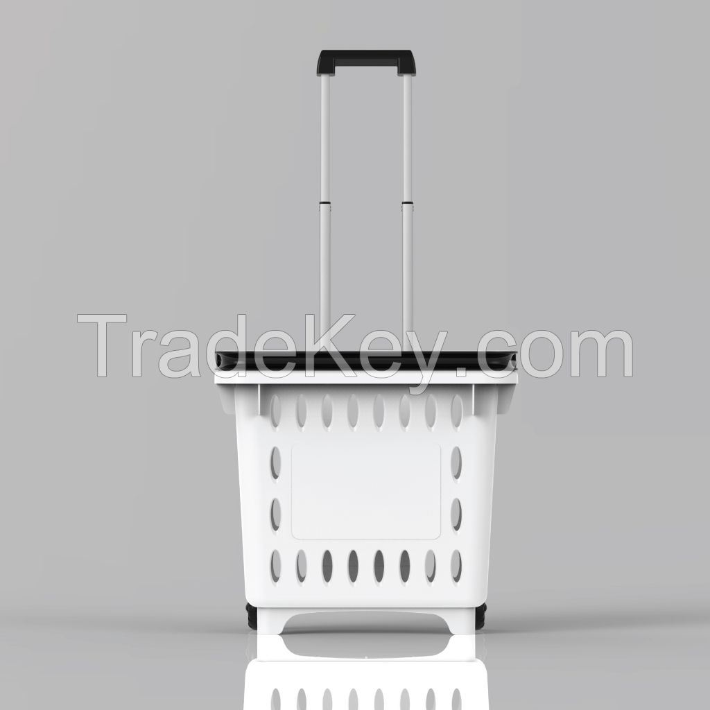 Plastic shopping basket plastic mould for supermarket basket