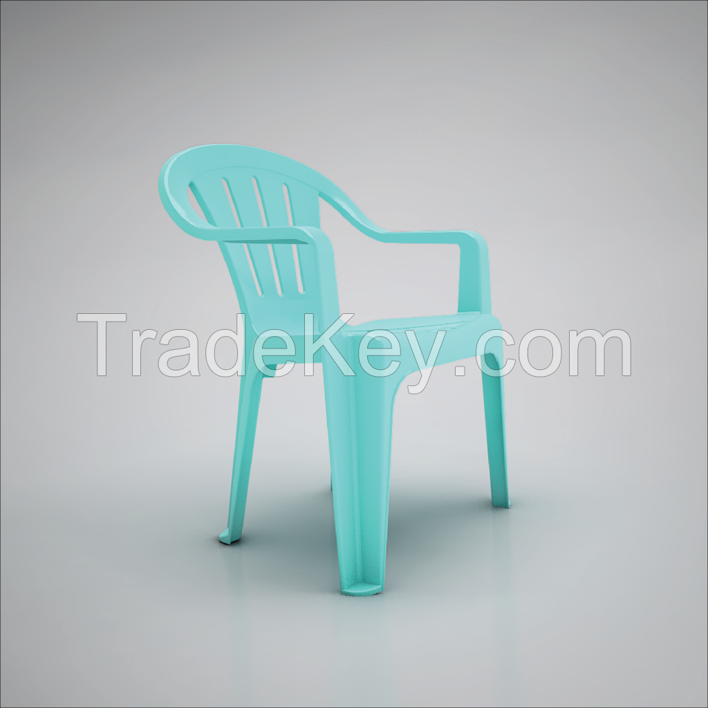Plastic Armchair F1204 light blue