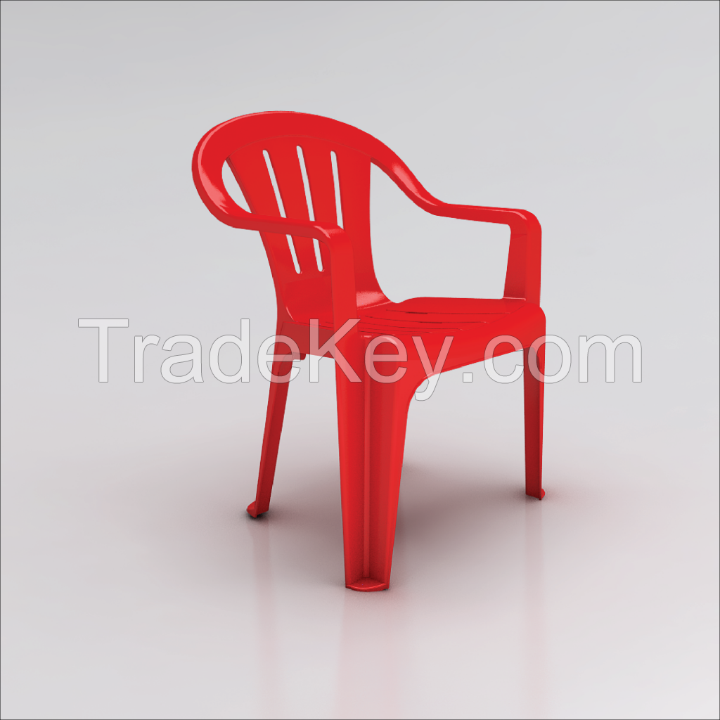 Plastic Armchair F1204 Red