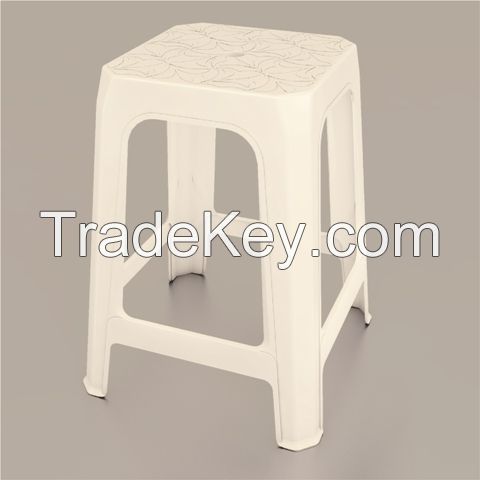 Plastic chair Roma high stool F1021 Brown