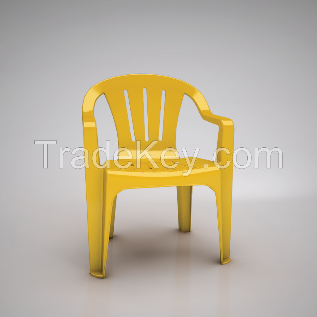 Plastic Armchair F1204 Yellow